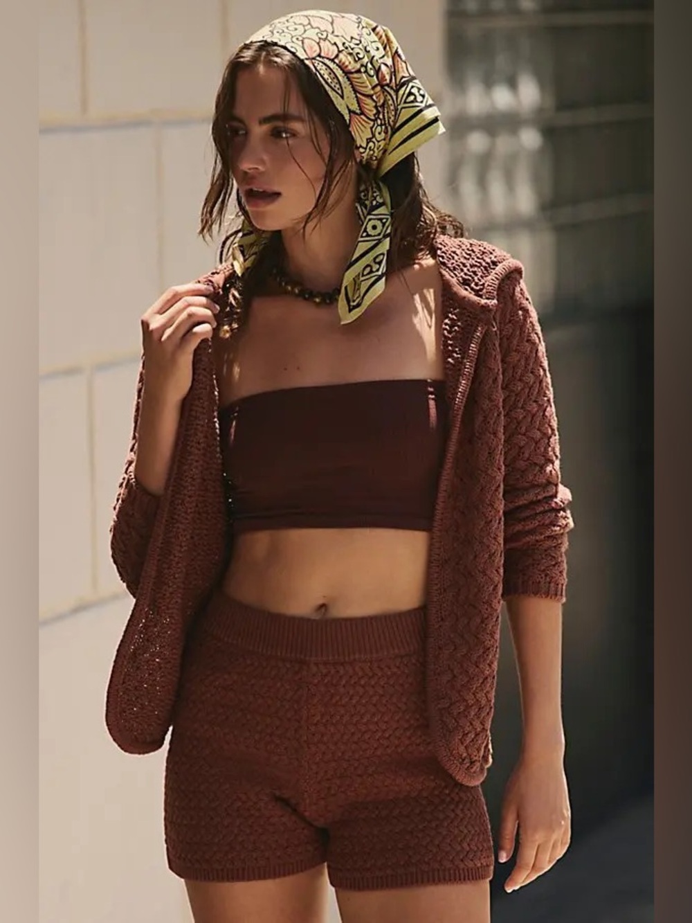 Free People Laguna Love Knit Cotton Sweater
